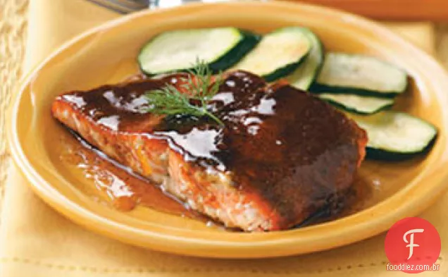 Receita De Salmão Com Vidro Laranja
