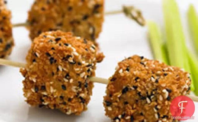 Salmão Com Crosta De Gergelim