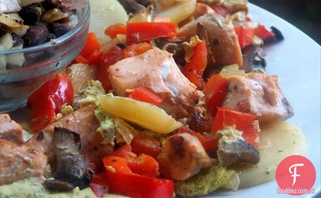 Salmão Havaiano Com Salsa De Abacaxi