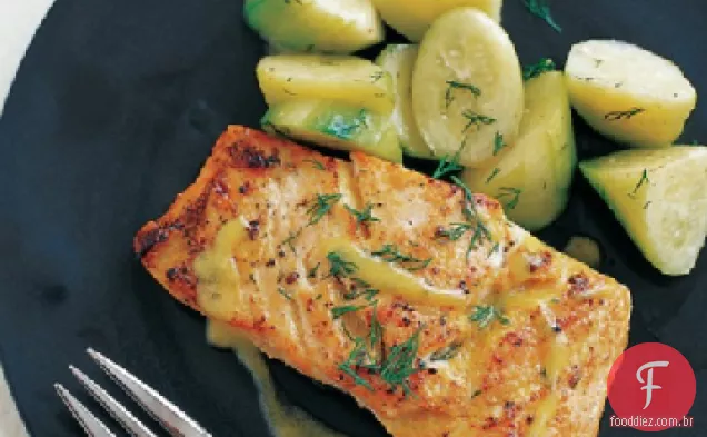 Salmão Vitrificado Com Mostarda