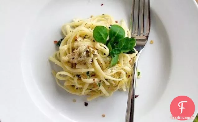 Linguine Com Caranguejo E Alcachofras