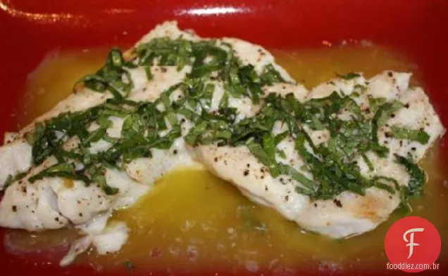 Pargo Vermelho Com Vinagrete De Manjericão