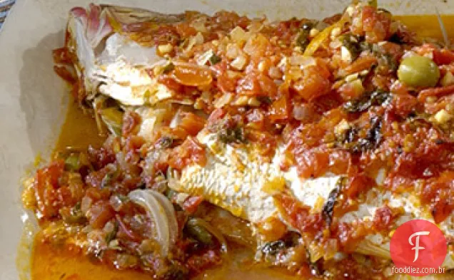 Vermelho Snapper Veracruz Estilo
