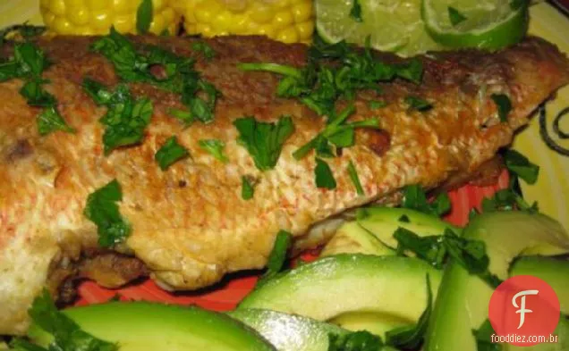 Pargo Frito Com Abacate