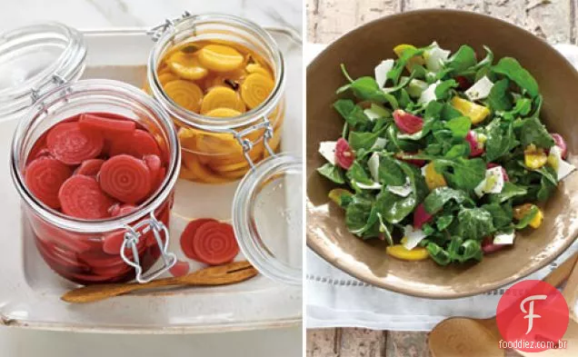 Salada De Beterraba E Rúcula Em Conserva