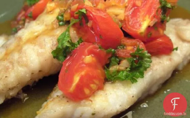 Pargo Vermelho Com Tomate-Vinagrete De Açafrão