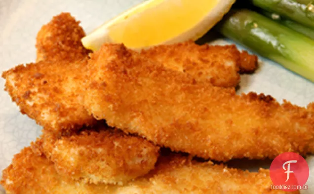 Panko-Empanado Varas De Peixe
