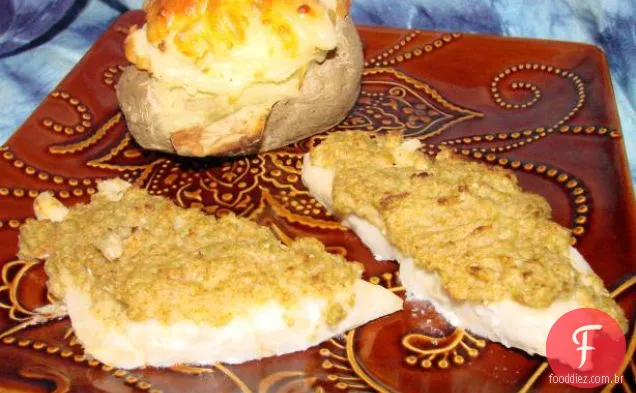 Caçarola de linguado e espinafre