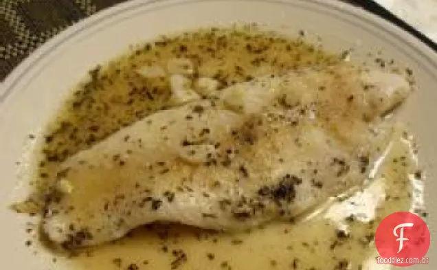 Filé assado de sola