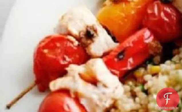 Espadarte, Bacon e Kebabs de tomate cereja