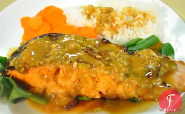 Kelleigh's laranja gengibre soja tilápia