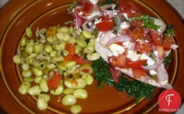 Tilápia Assada Em Estilo Mediterrâneo