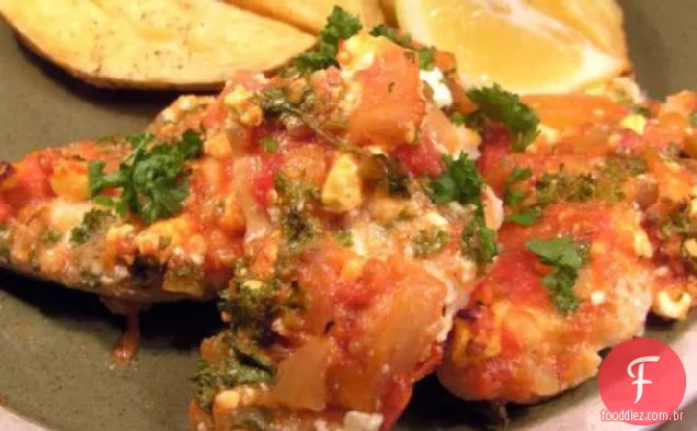 Filetes De Tilápia Torrados Gregos (Com Baixo Teor De Gordura)