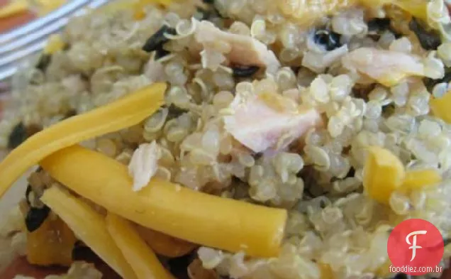 Quinoa fácil de um prato e atum