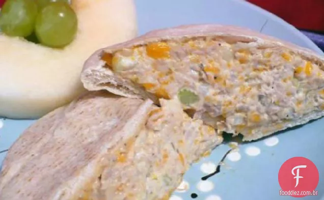 Atum quente e Cheddar Sammies / sanduíches