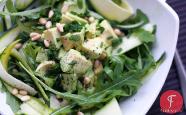 Courgettes, Abacate E Rúcula