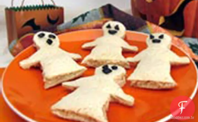 Sanduíches De Atum (Surpresa De Lancheira De Halloween)