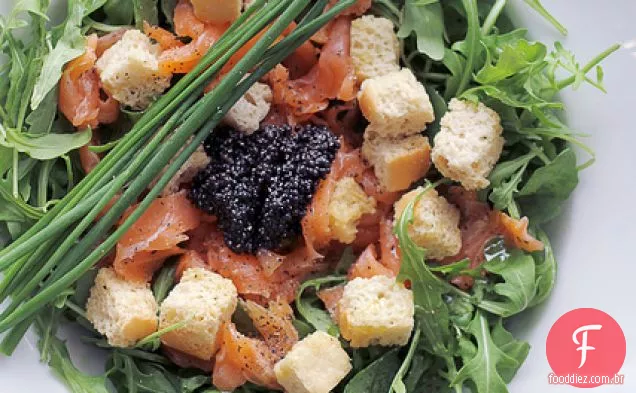 Salmão Fumado, Caviar E Croutons