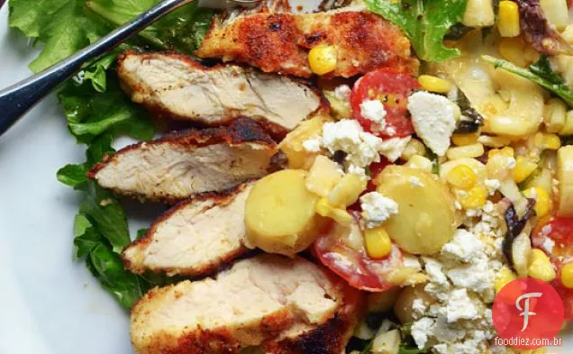 Frango Milanês Com Salada De Verão