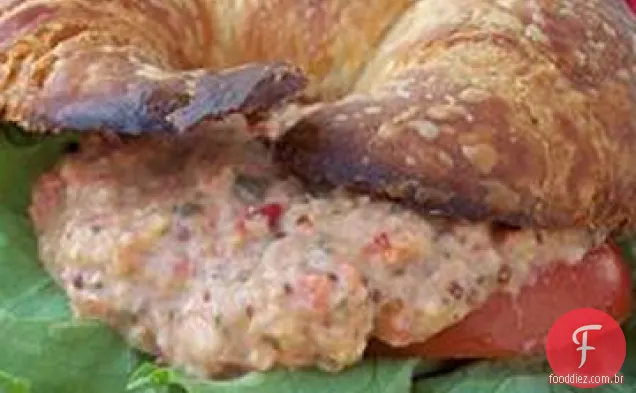 Feijão branco e salada de atum