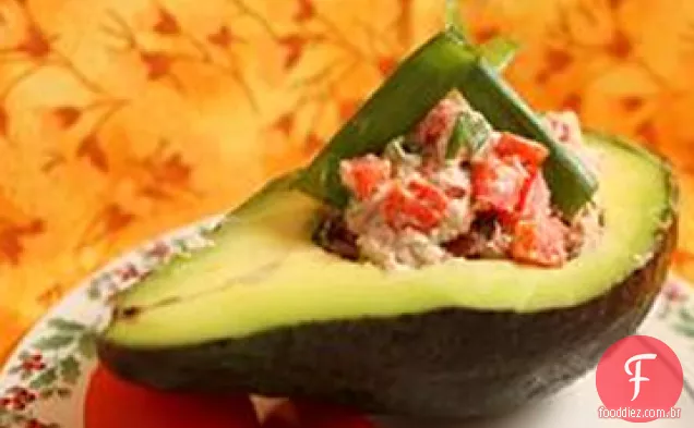 Tapas de abacate e atum