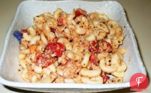 Salada De Macarrão De Atum fácil para um