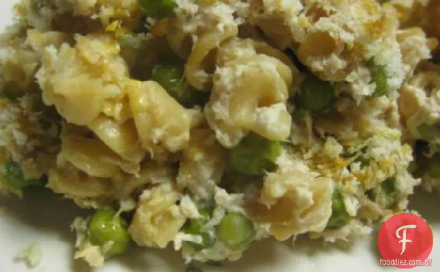 Caçarola de atum crocante e ervilha verde (Rocco Dispirito)