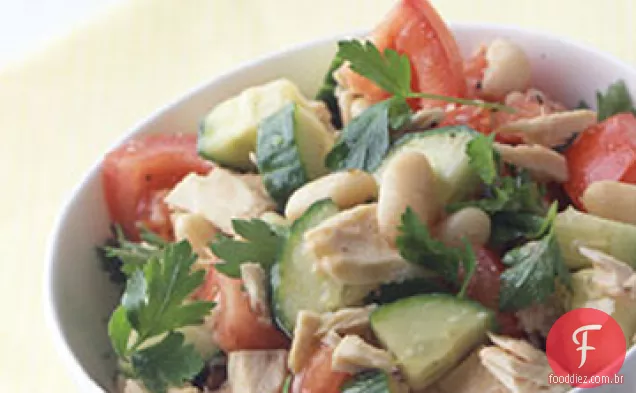 Salada de atum e Feijão Branco