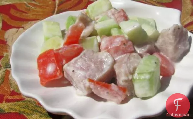 Poisson Cru ou e'AA Ota (atum marinado com limão do Taiti)