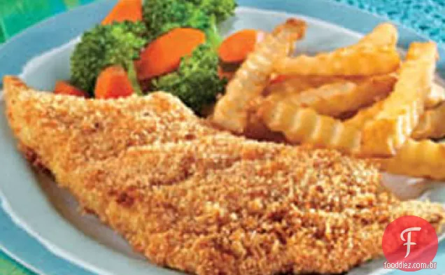 Filetes De Peixe Fritos No Forno Crocantes