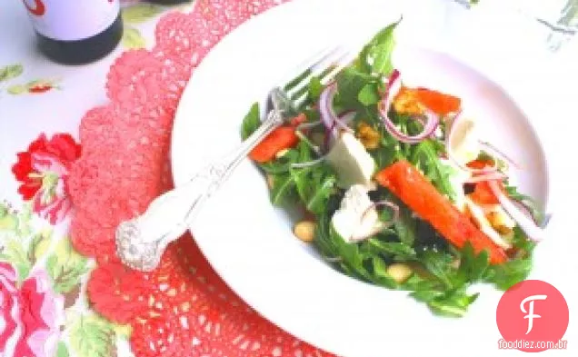 Melancia + rúcula-La Salada Com Feijão Branco Cannellini + Lemo