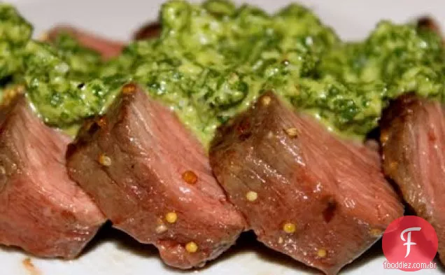 Filé Mignon Sous Vide Com Molho Rúcula Chimichurri