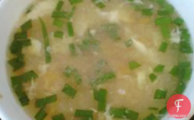 Sopa de gota de ovo (melhor do que a qualidade do restaurante!)