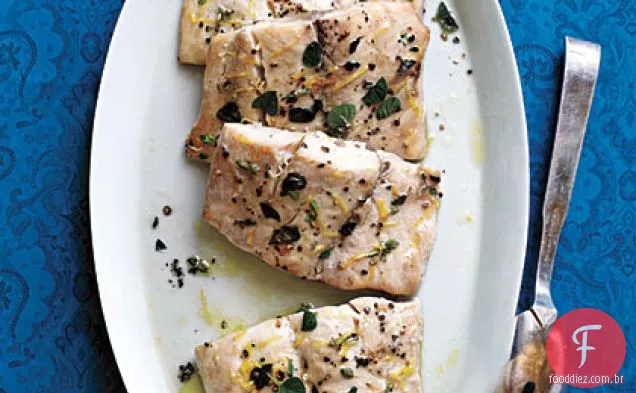 Erva e limão Roasted baixo listrado