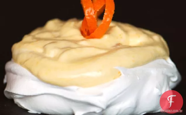 Laranja-Creme Pavlovas