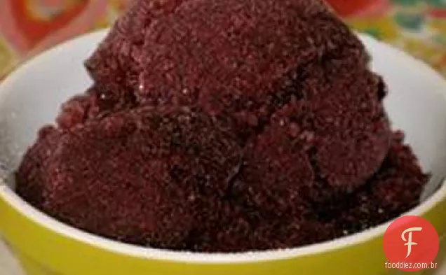 Sorbet De Mirtilo De Toranja Rosa
