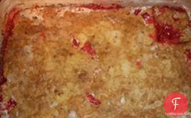 Bolo de despejo de ruibarbo da tia Kaye