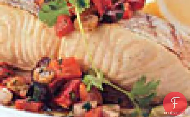 Robalo com Salsa marroquina