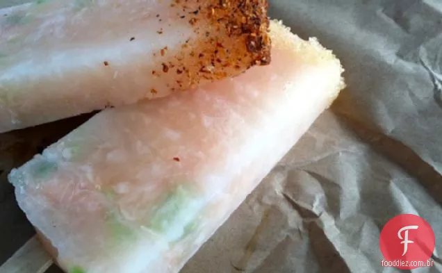 Paletas de toranja cravadas e temperadas