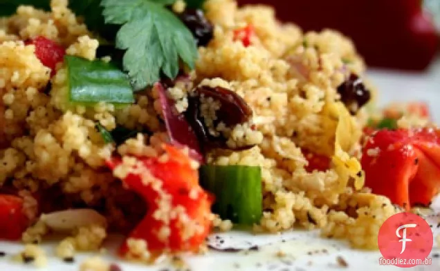 Salada de frango com cuscuz