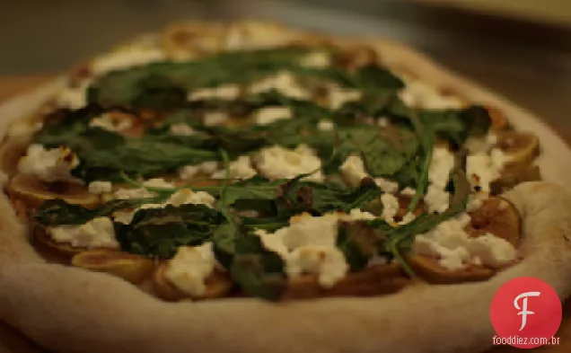 Alcachofra e rúcula Pizza com Prosciutto