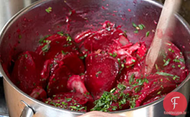 Beterraba Herbed com receita de erva-doce