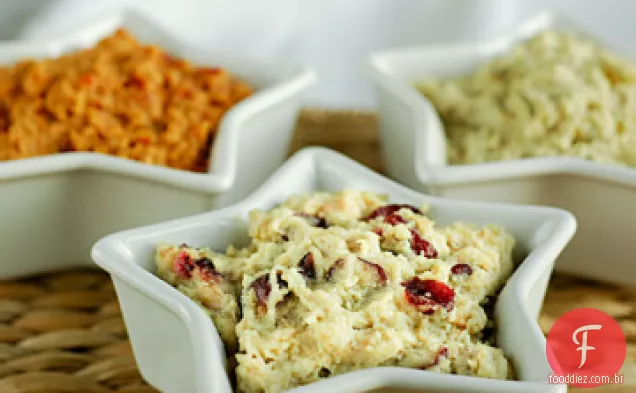 Cranberry Selvagem e patê vegetariano de alho assado