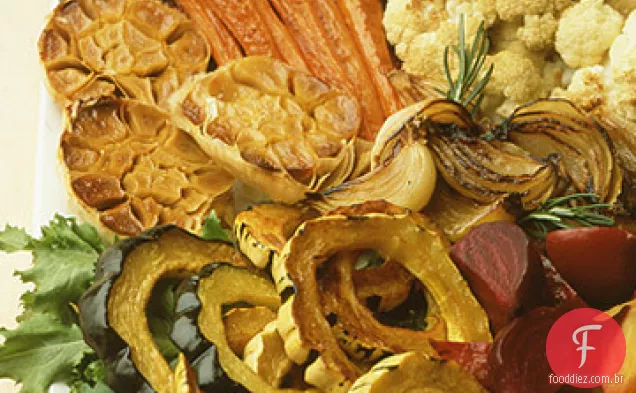 Inverno Assado-Salada Composta De Vegetais
