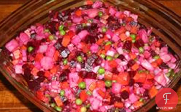 Salada Ucraniana Vinagrete (Salada De Beterraba)