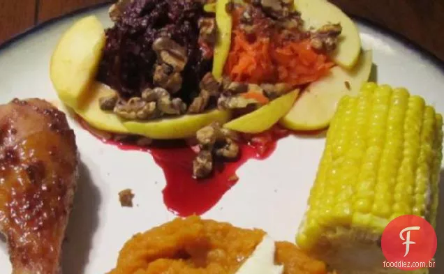 Salada De Beterraba-Cenoura-Maçã