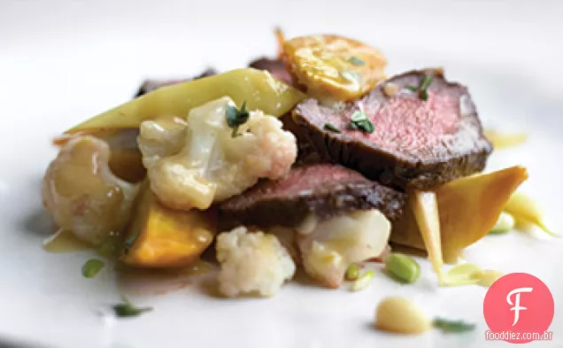 Legumes De Verão Com Bife Flatiron