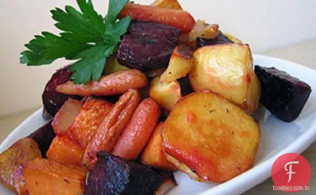 Maple Roasted Root Vegetables