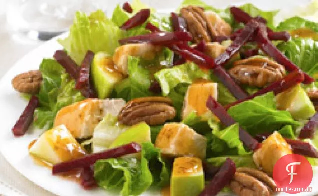 Salada de frango-maçã-beterraba