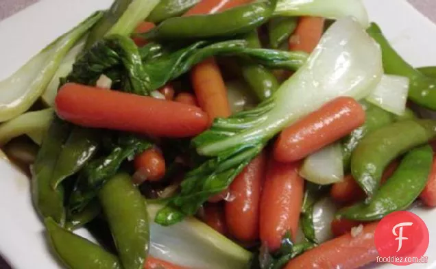 Mexa Legumes Fritos para bebês em molho de ostra